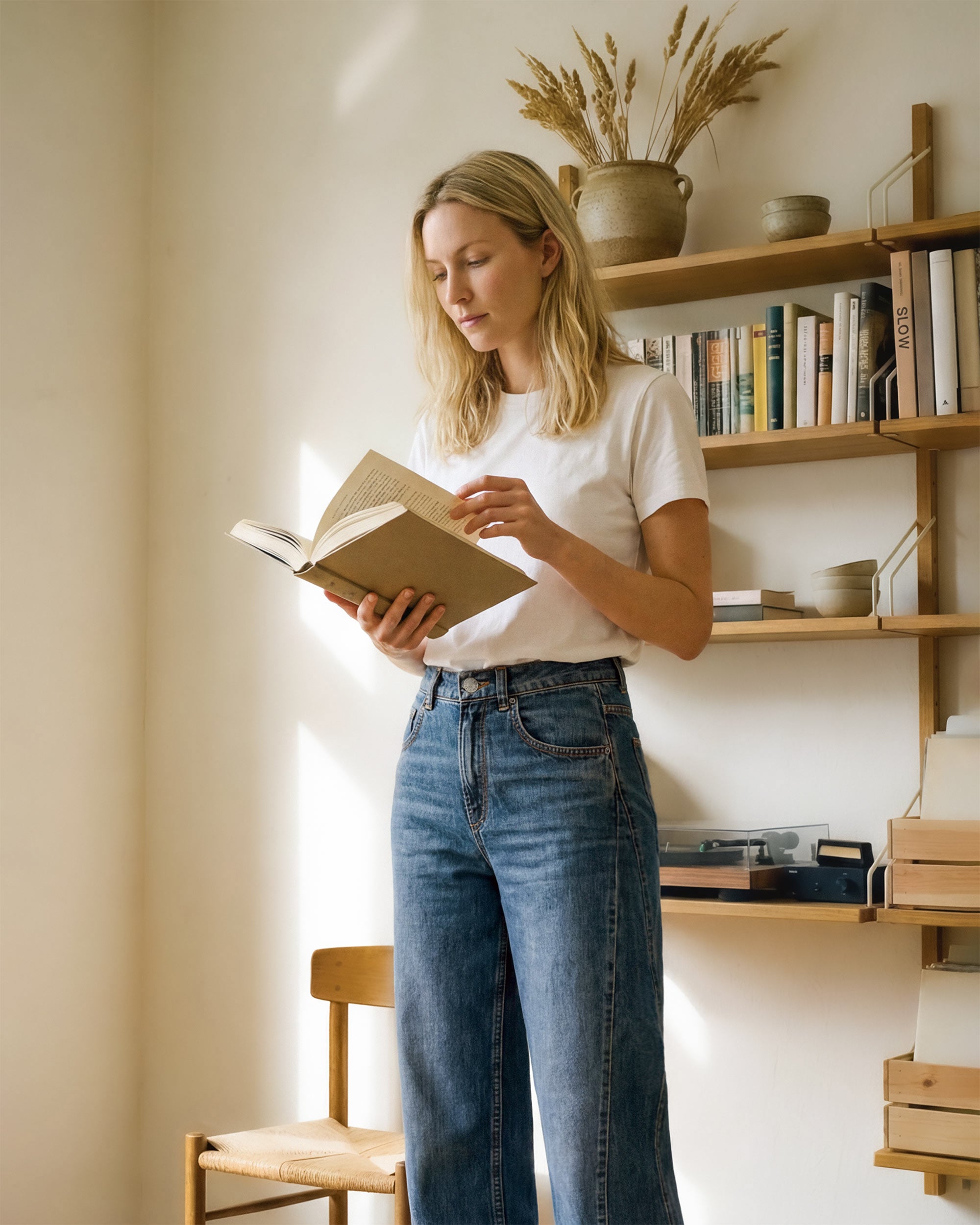 Andie Barrel Crop High Rise in SUSSMAN. Responsibly made with regenerative cotton. Made in the USA, offering structured comfort and timeless ease.