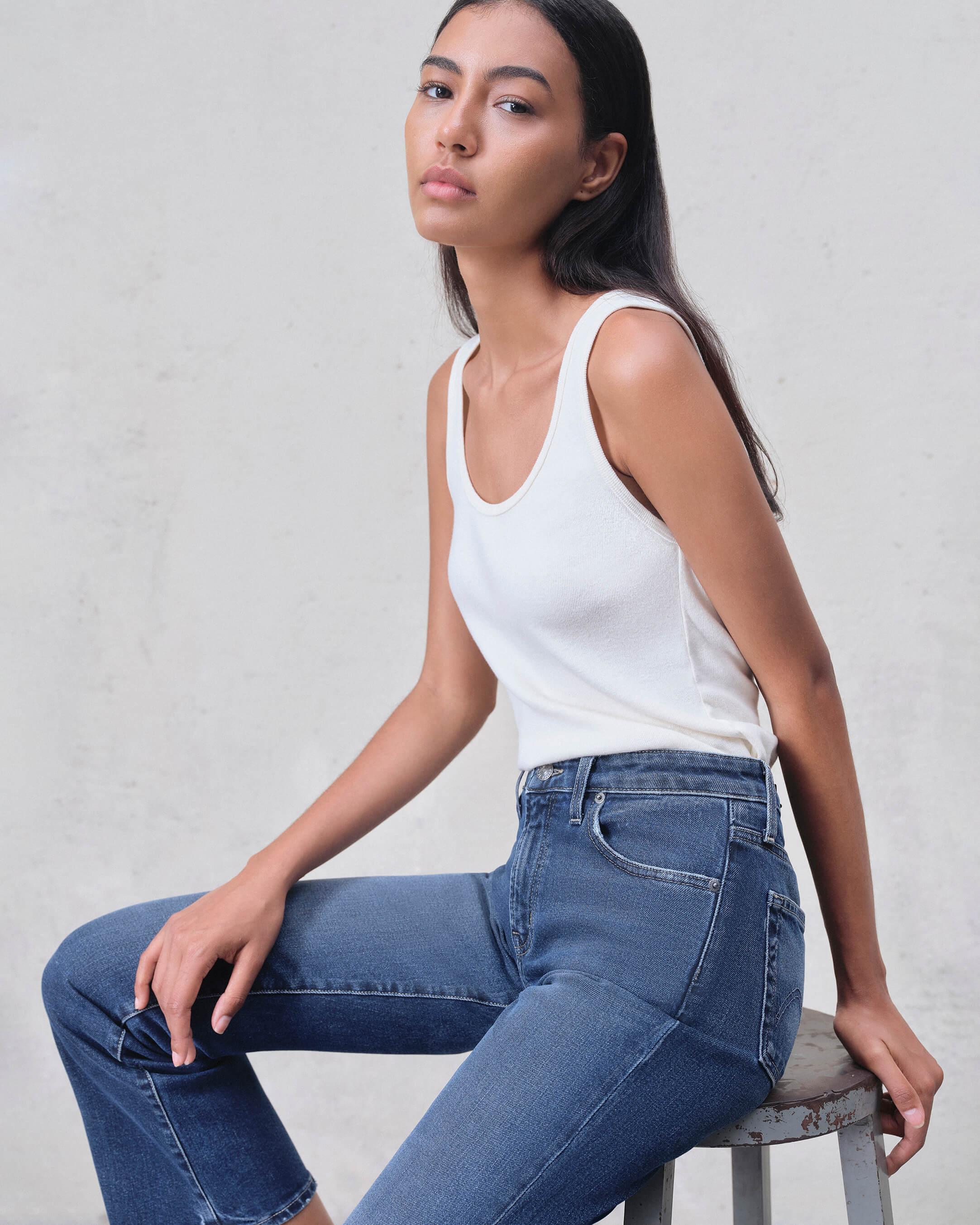 Discover ultimate comfort with our Off-White Tank. Crafted from soft ribbed cotton, this classic fit tank top is perfect for everyday wear and effortless style.