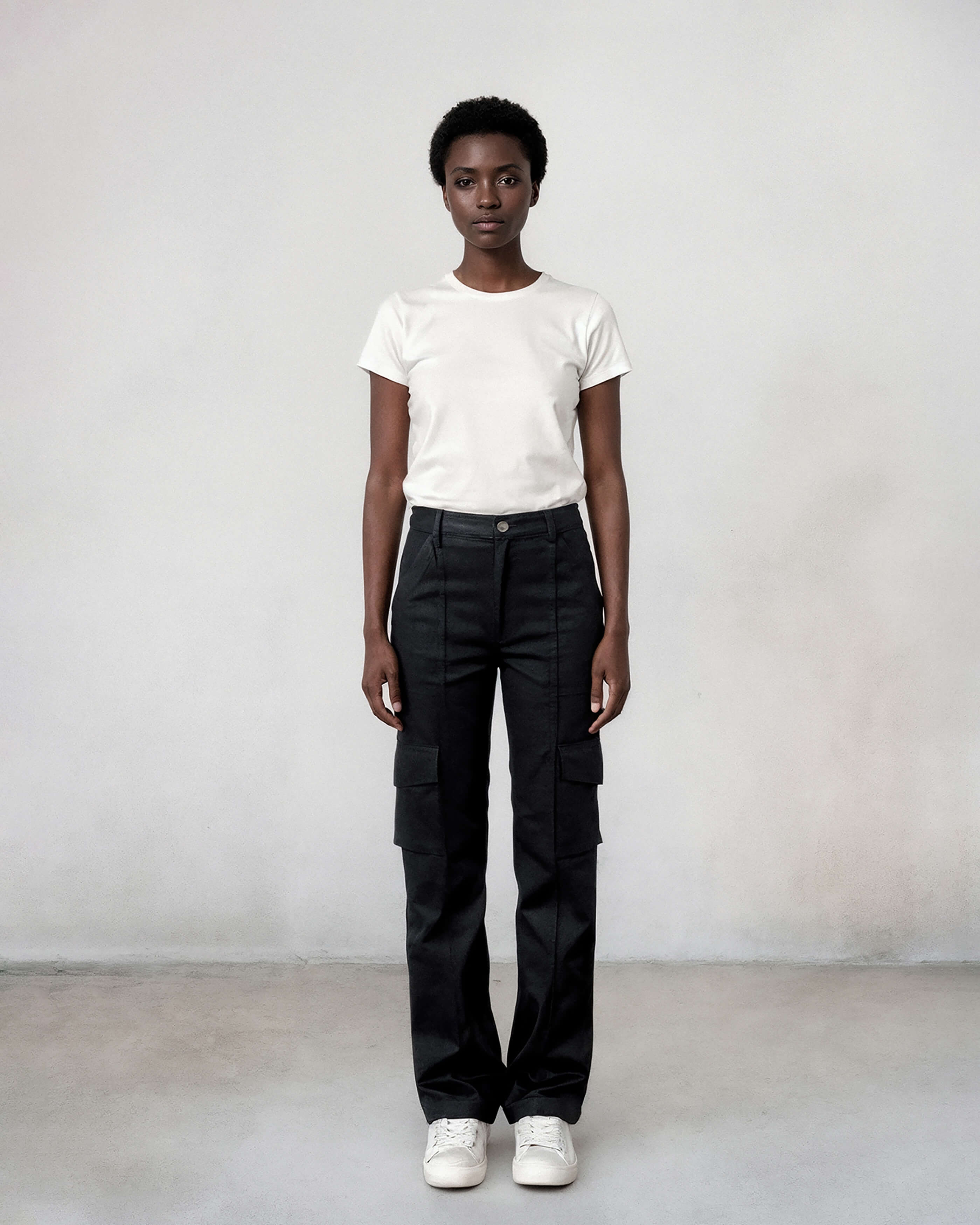 Elevate your style with the Keegan Cargo Pant in coated black. Perfect for work or play, these versatile pants transition effortlessly from day to night.