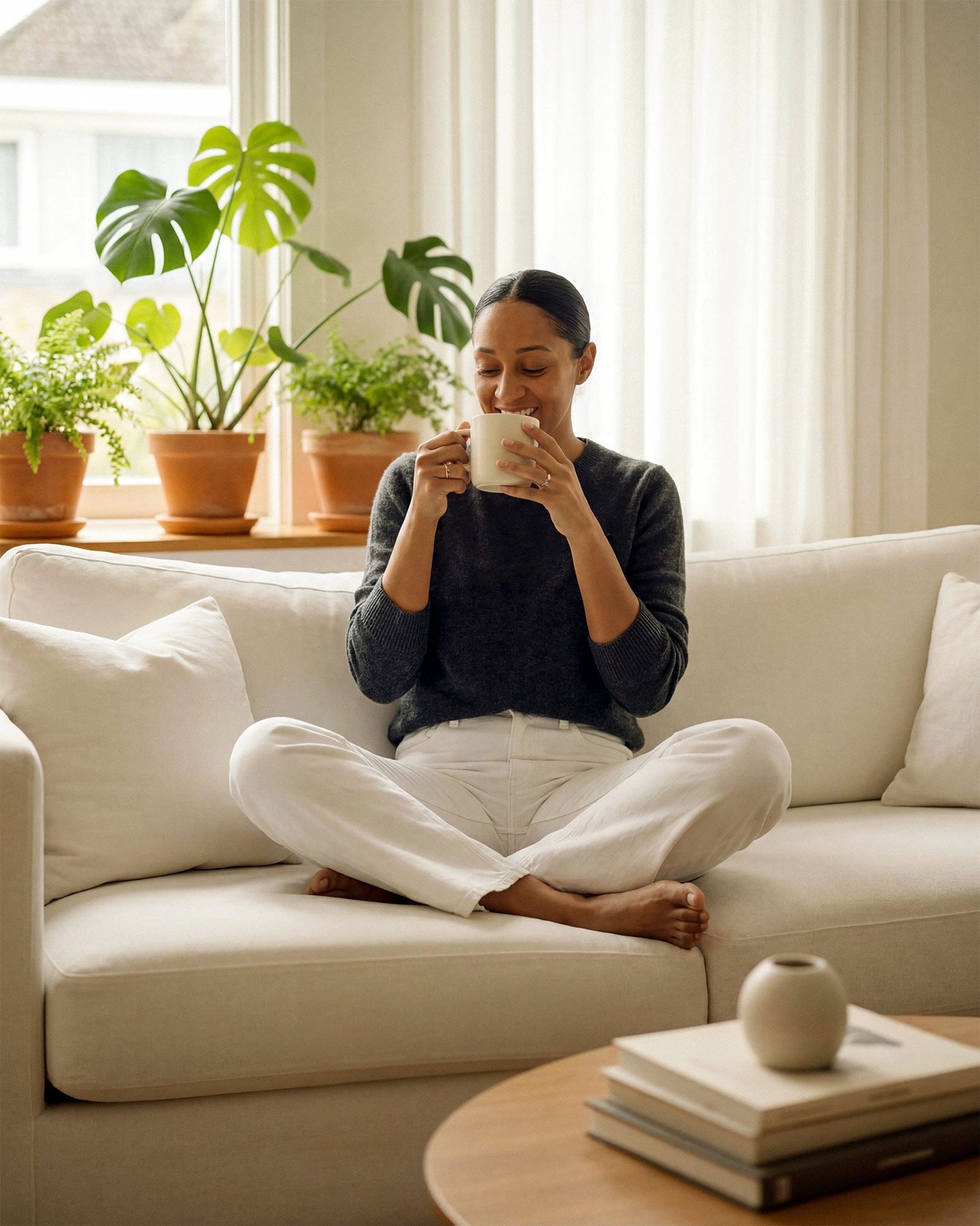 Discover the Marli Ankle Jean in Eggshell, featuring a high-rise fit and wide leg design for effortless style. Perfect for casual outings or chic ensembles.