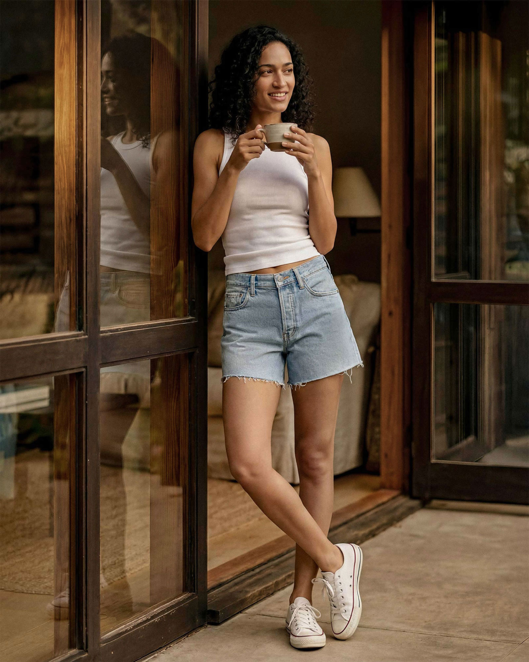 Discover the Edwin Cai Cut-off Short, a relaxed mid-rise design offering comfort and style. Perfectly tailored for a laid-back look without compromising fit.