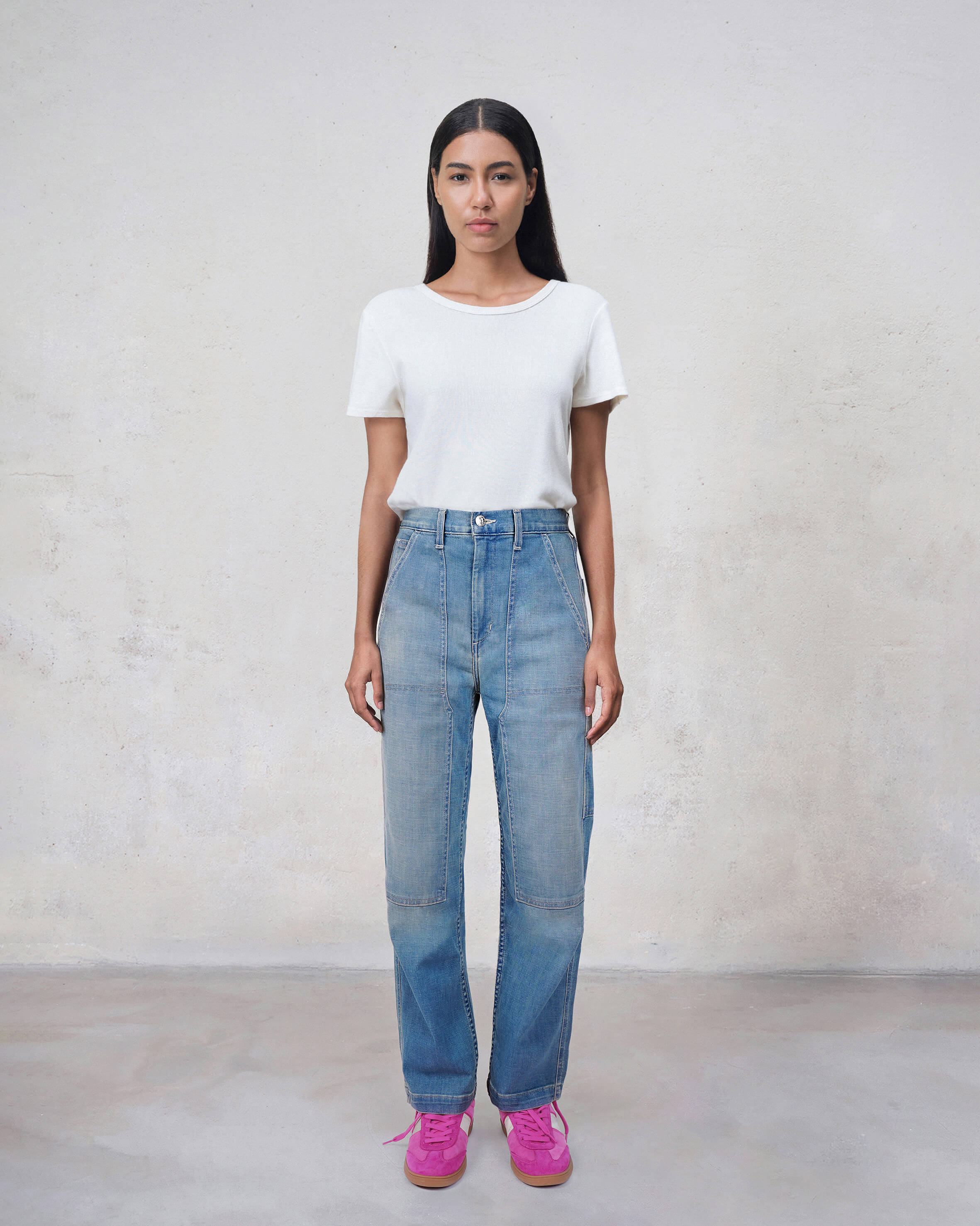 Discover the Edwin Kayla Utility Pant in Peyton, crafted from organic cotton for ultimate comfort and style. Perfect for work or a night out, elevate your wardrobe today!