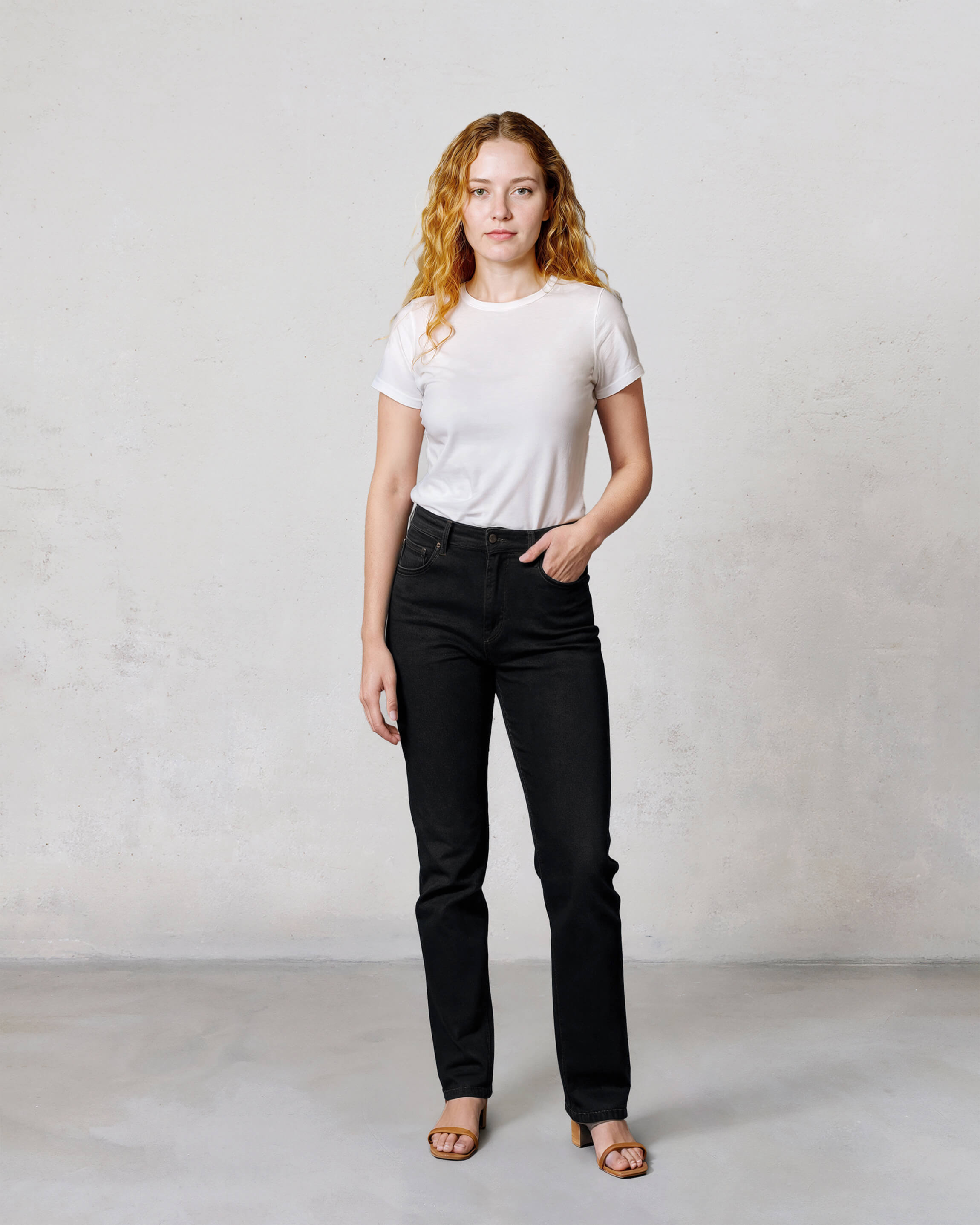Explore the Bree Slim Skinny in black, featuring a stylish raw hem. Experience the perfect blend of comfort and modern design for any occasion. Elevate your wardrobe!