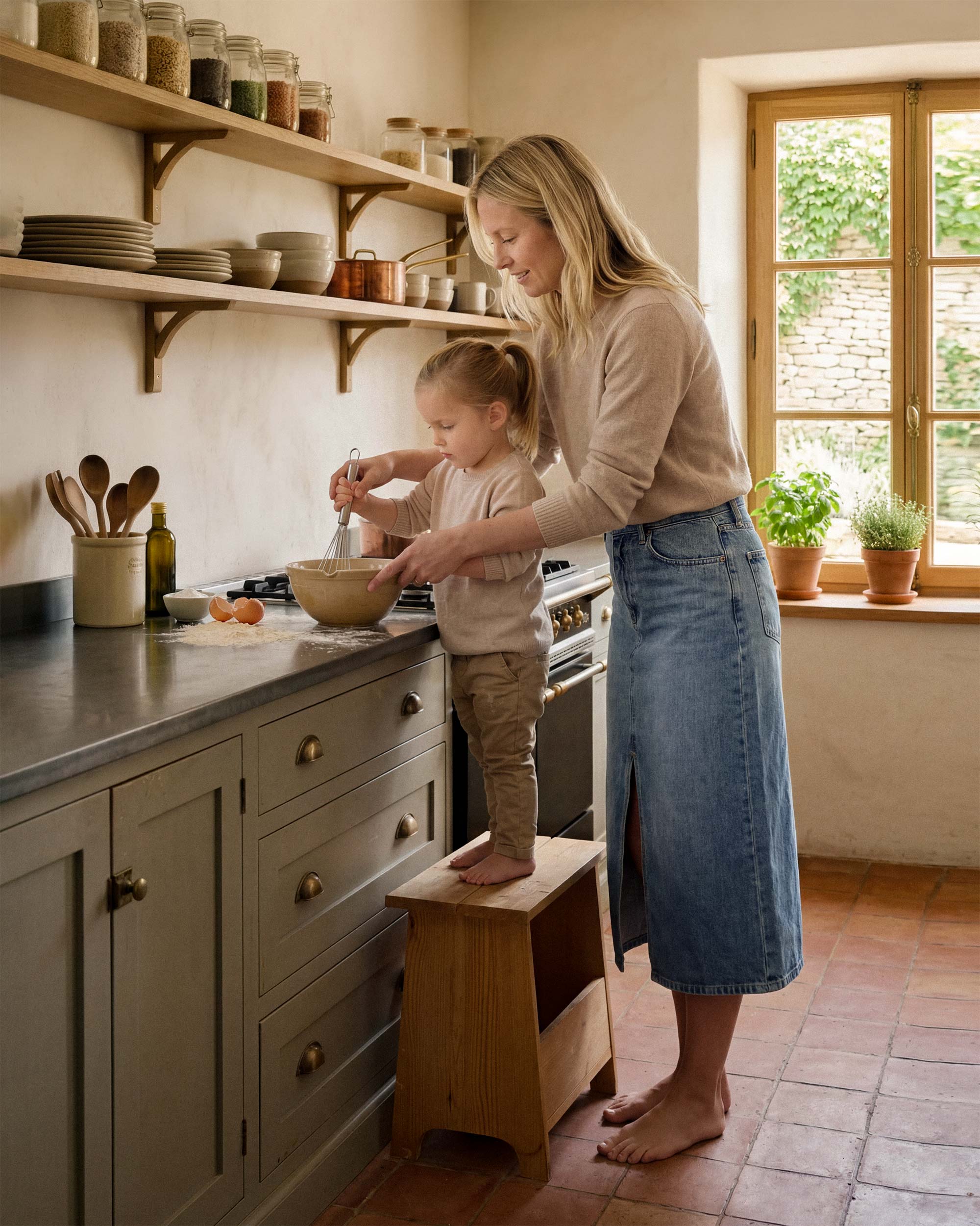 Elevate your wardrobe with the Abbey midi skirt, featuring a stylish front slit and flattering fit. Perfect for any occasion, it combines comfort and elegance.