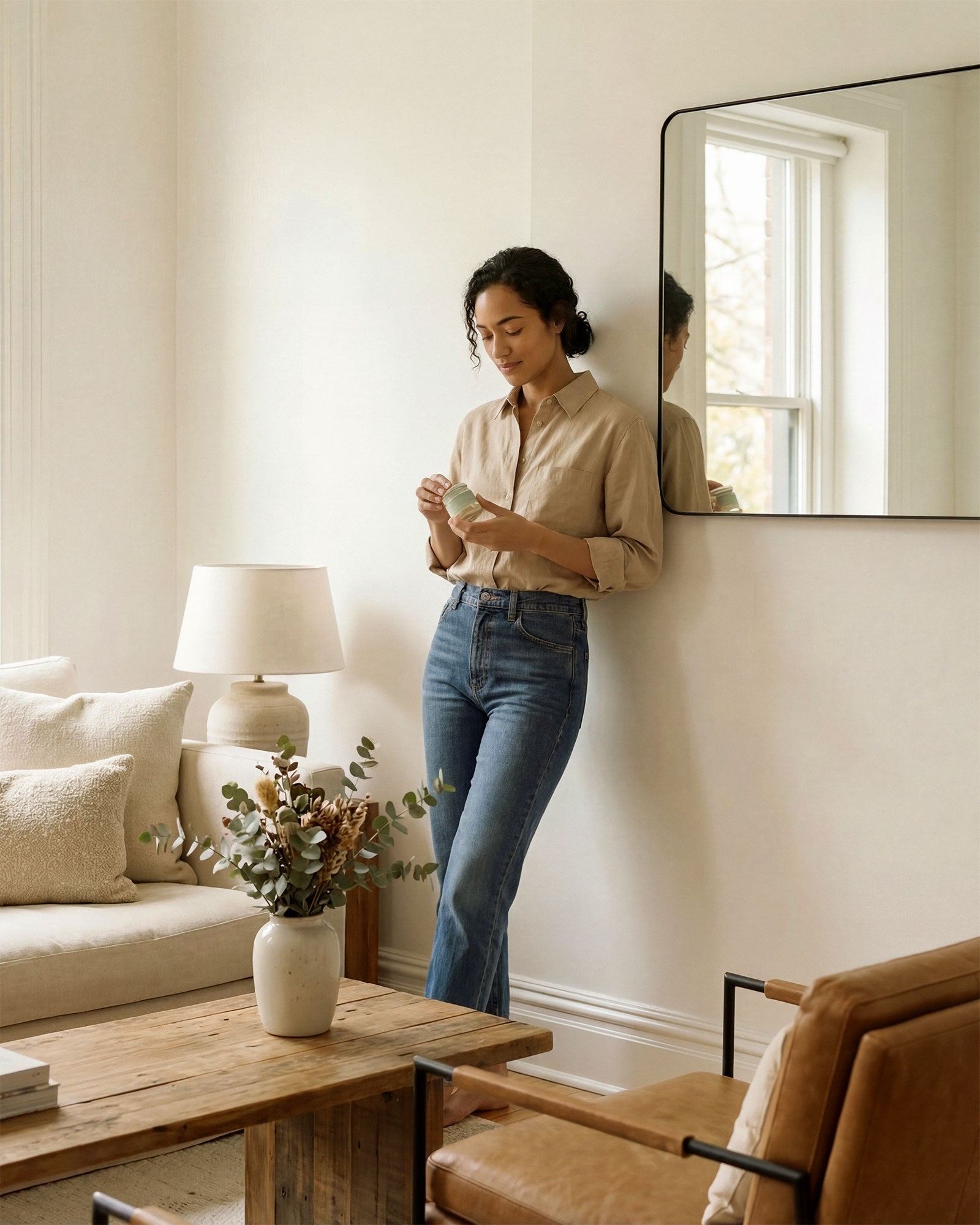 Modern straight leg denim with a stovepipe-inspired silhouette for a clean, streamlined look.