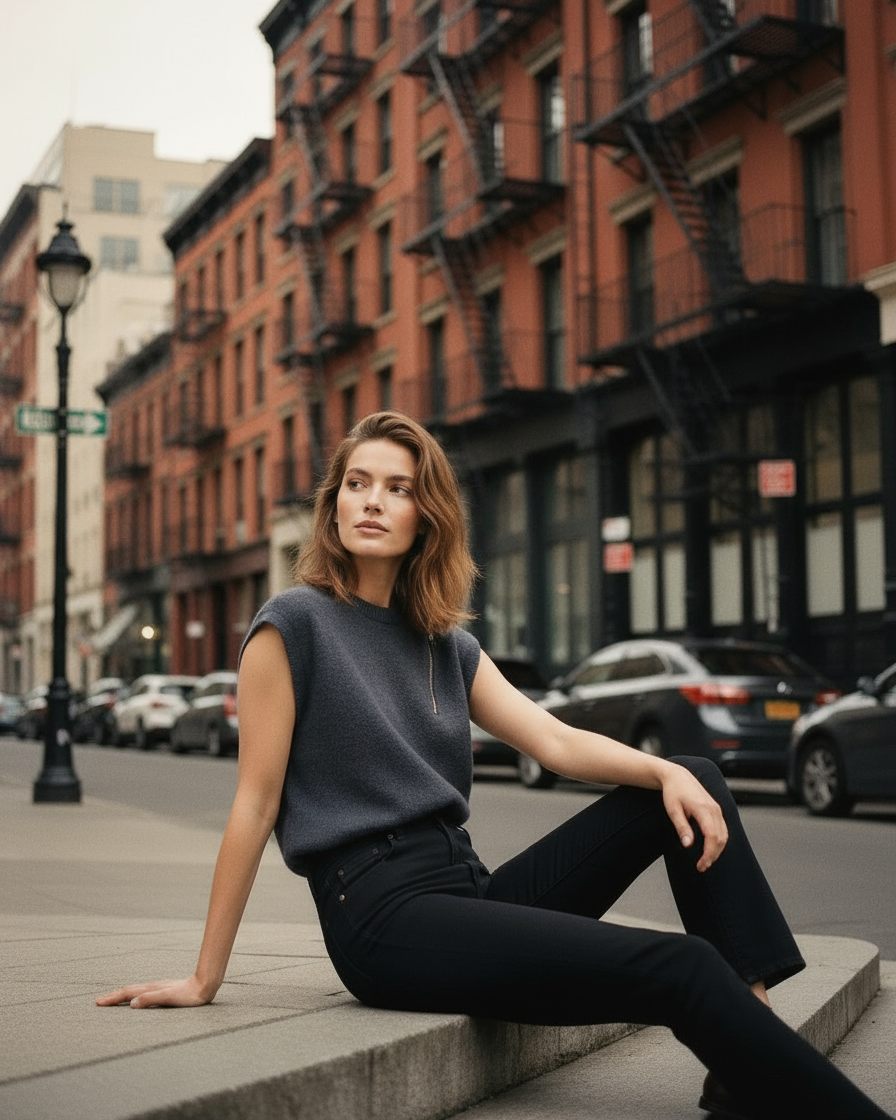 Discover the Edwin Lark Ankle Bootcut jeans in Onyx, featuring a classic mid-rise and a flattering fit that hugs your hips and thighs for effortless style.