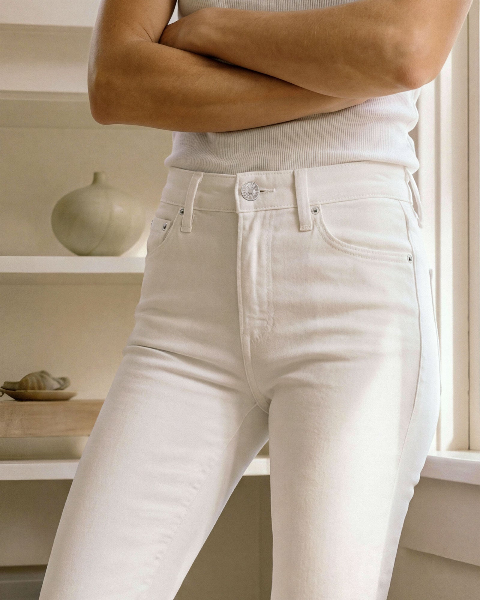 Discover the Edwin Lark Ankle Bootcut jeans, featuring a classic mid-rise and a flattering micro bootcut design for a stylish fit at the hips and thighs.