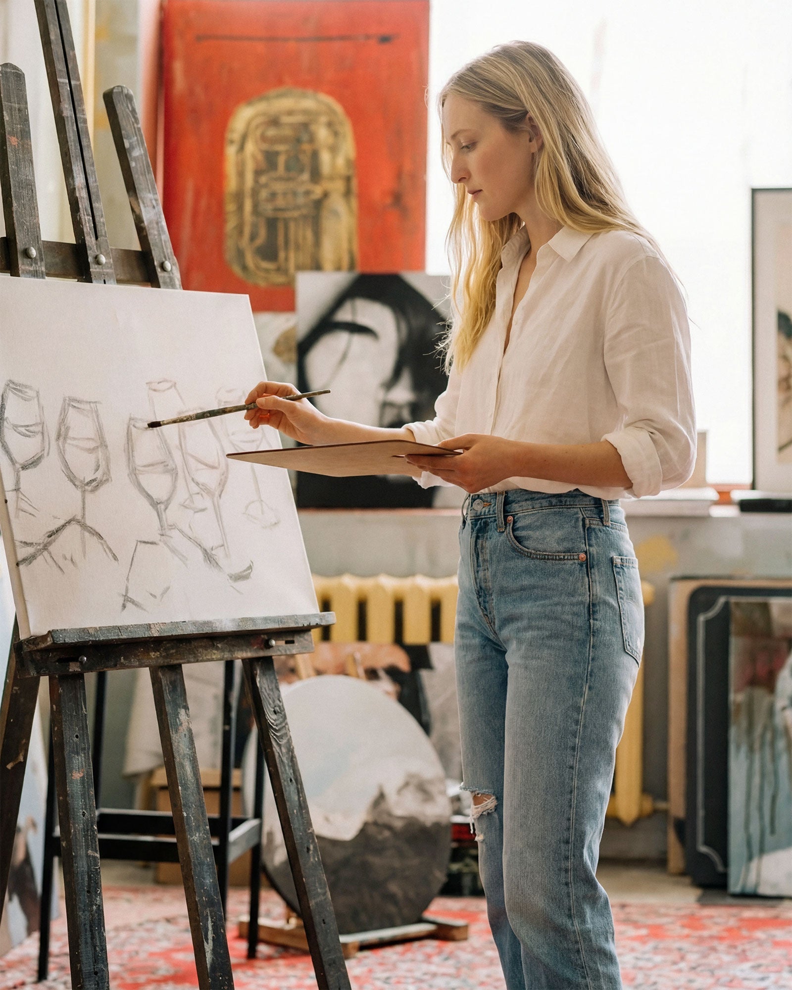 With whisper of stretch, the mid-high rise hugs your hip to knee before flowing into subtle flare that moves with natural grace. 
