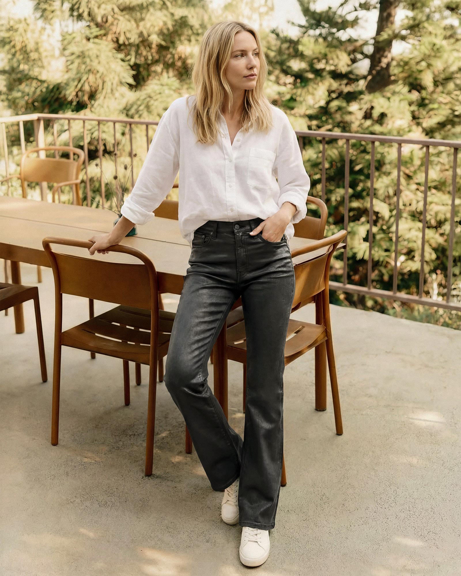 Discover the Lark Bootcut jeans in Granite, designed with a classic mid-rise and a flattering fit for all-day comfort. Elevate your style effortlessly!