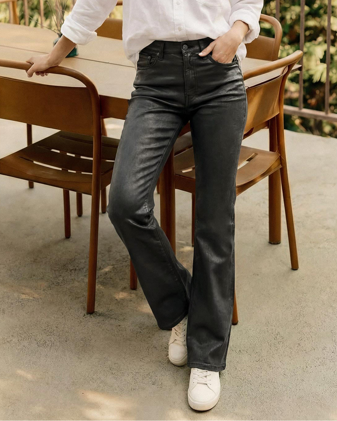 Discover the Lark Bootcut jeans in Granite, designed with a classic mid-rise and a flattering fit for all-day comfort. Elevate your style effortlessly!
