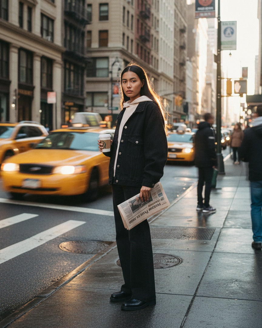 Discover the Edwin Marli Wide Leg Ankle With Raw Hem in FO, featuring a flattering high-rise fit that hugs your waist and hips, then flows into a stylish wide leg design.