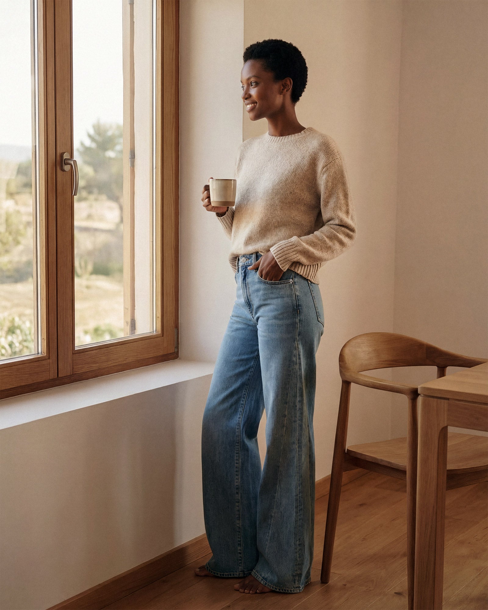 Discover the Marli Wide Leg in Fowler, a stylish high-rise denim pant that flatters your waist and hips with a relaxed fit. Perfect for any occasion!