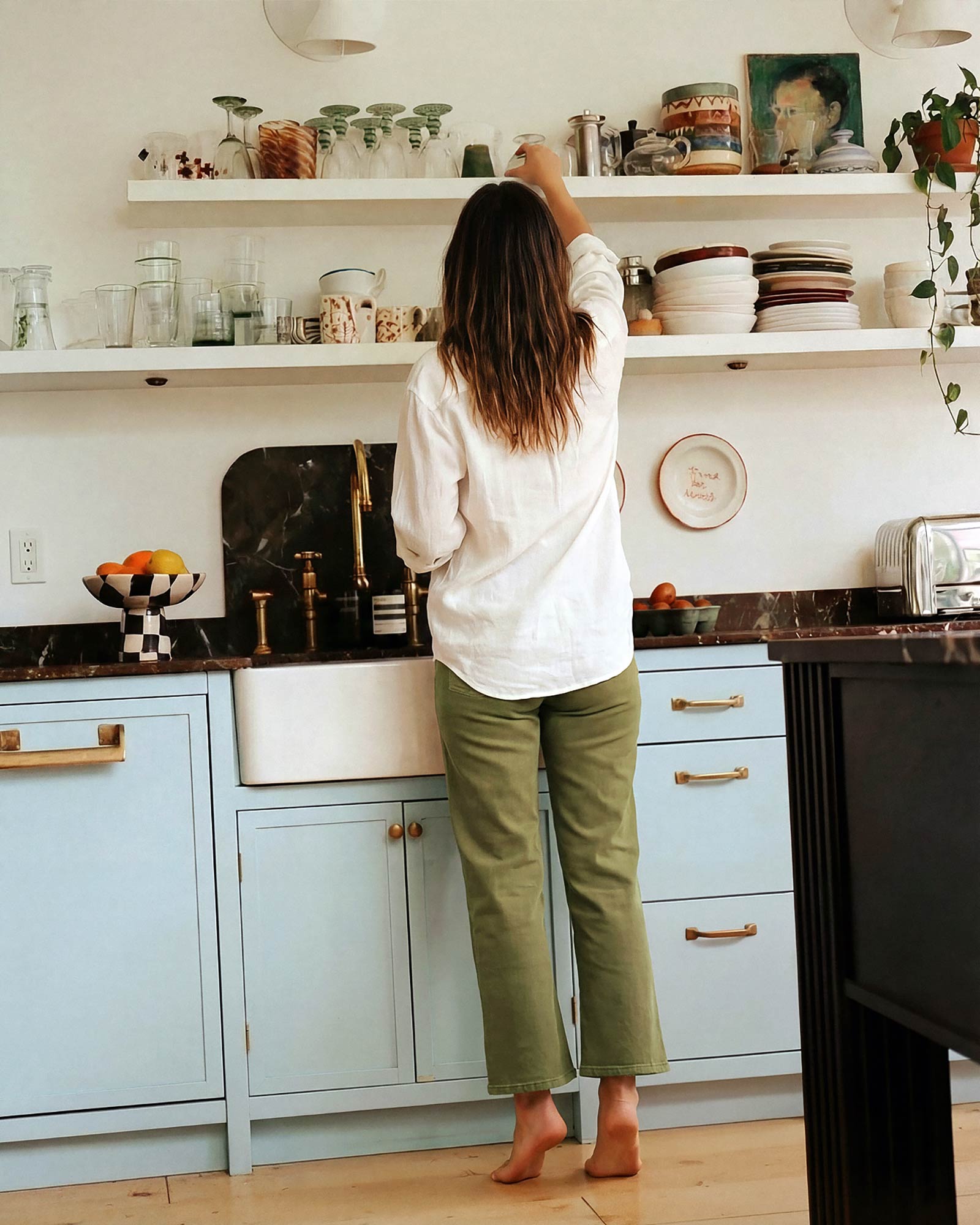 Discover the Marli Wide Leg Ankle in Mayfly, featuring a flattering high rise and relaxed fit that elegantly hugs your waist and hips for effortless style.