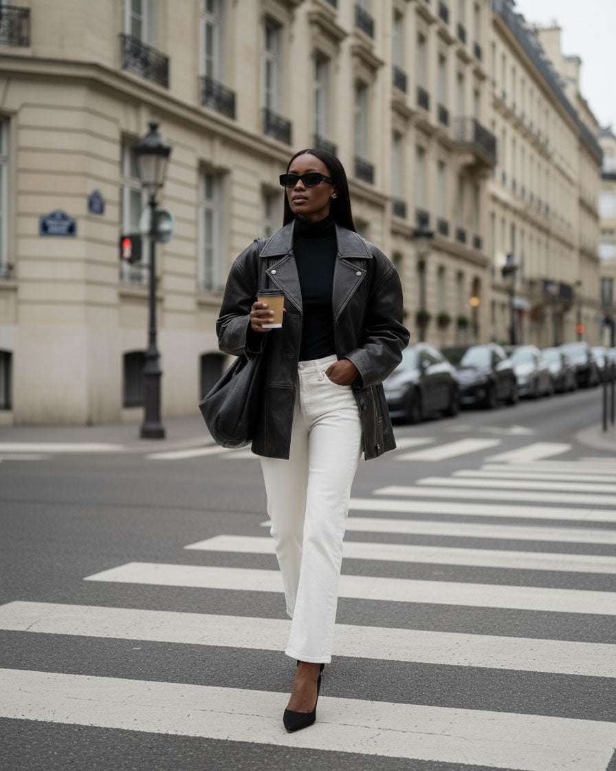 Shop EDWIN USA's Lark ankle bootcut jeans women in Milky White, featuring a flattering fit and premium quality denim made in the USA. Perfect for stylish comfort.