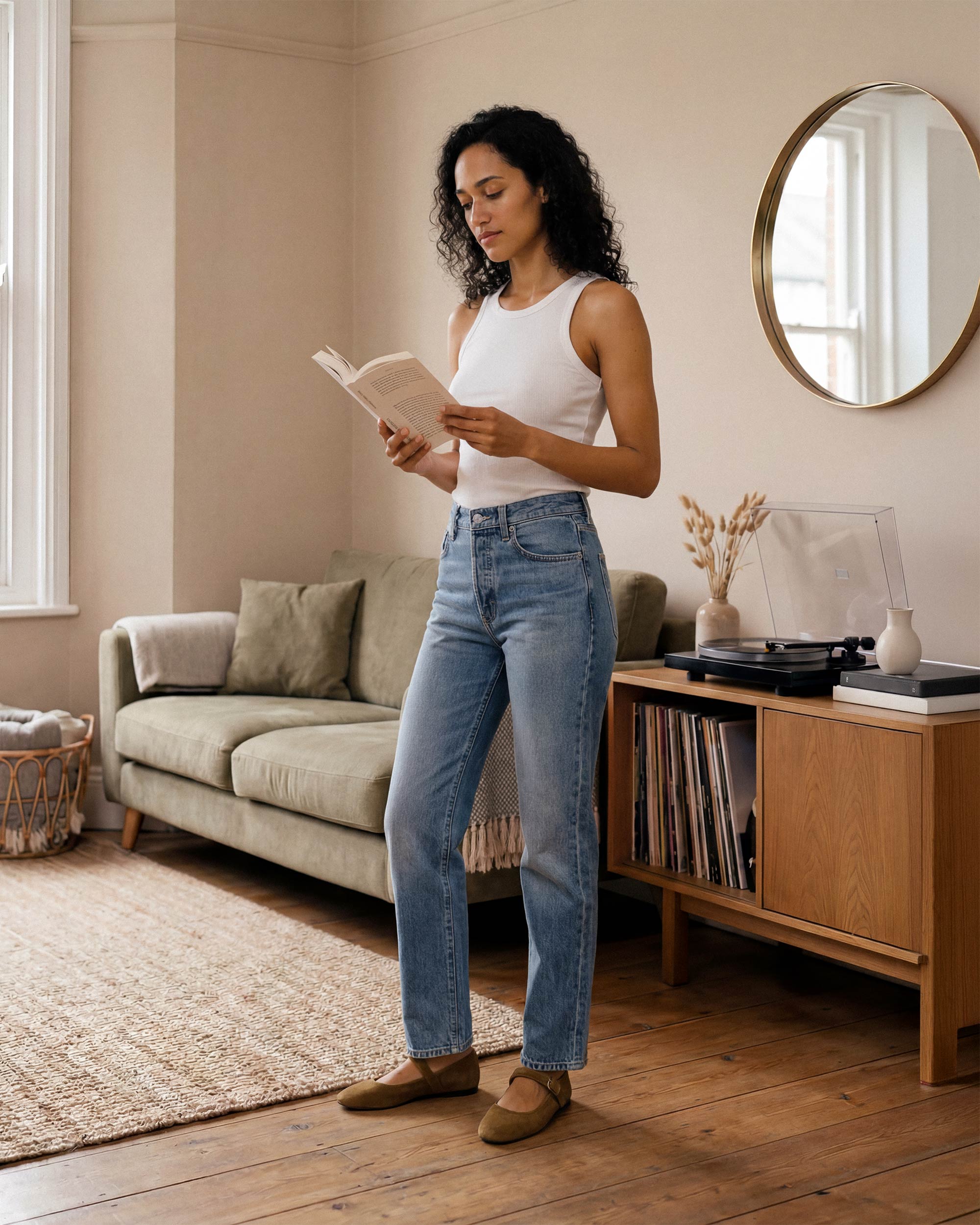 A relaxed boyfriend jean with a cleaner, straighter silhouette & aligned to stovepipe search intent without changing onsite fit taxonomy.