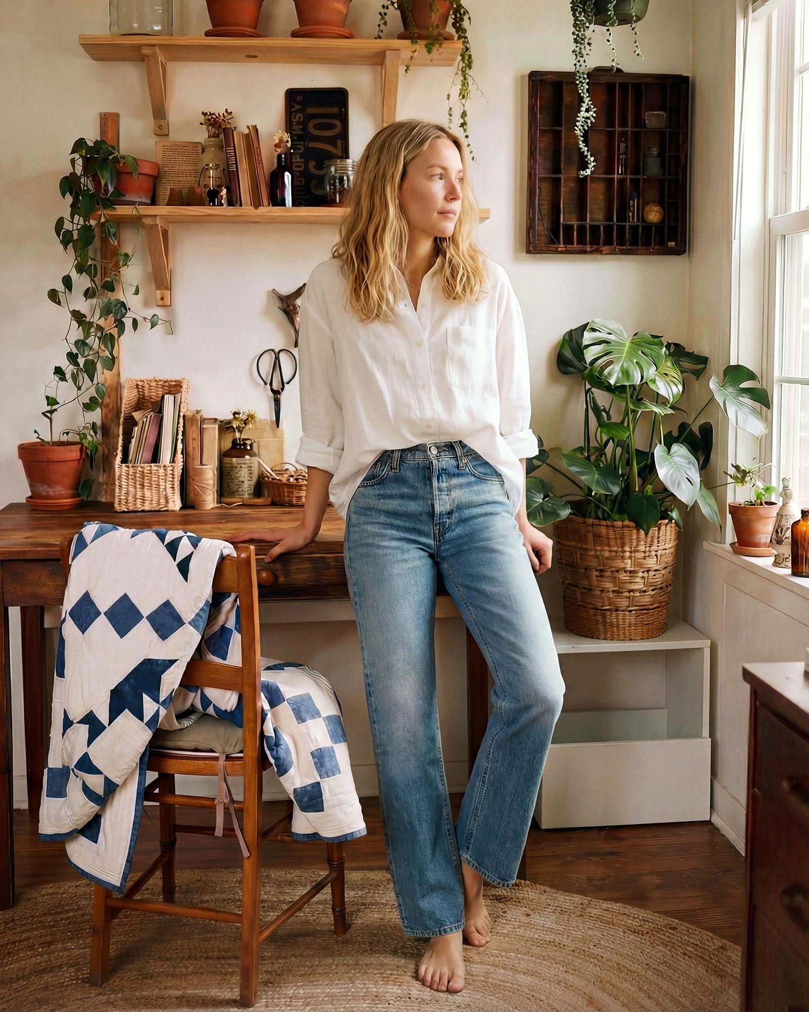 Relaxed boyfriend denim with a straighter leg line & optimized with stovepipe-inspired keywords for search discovery.