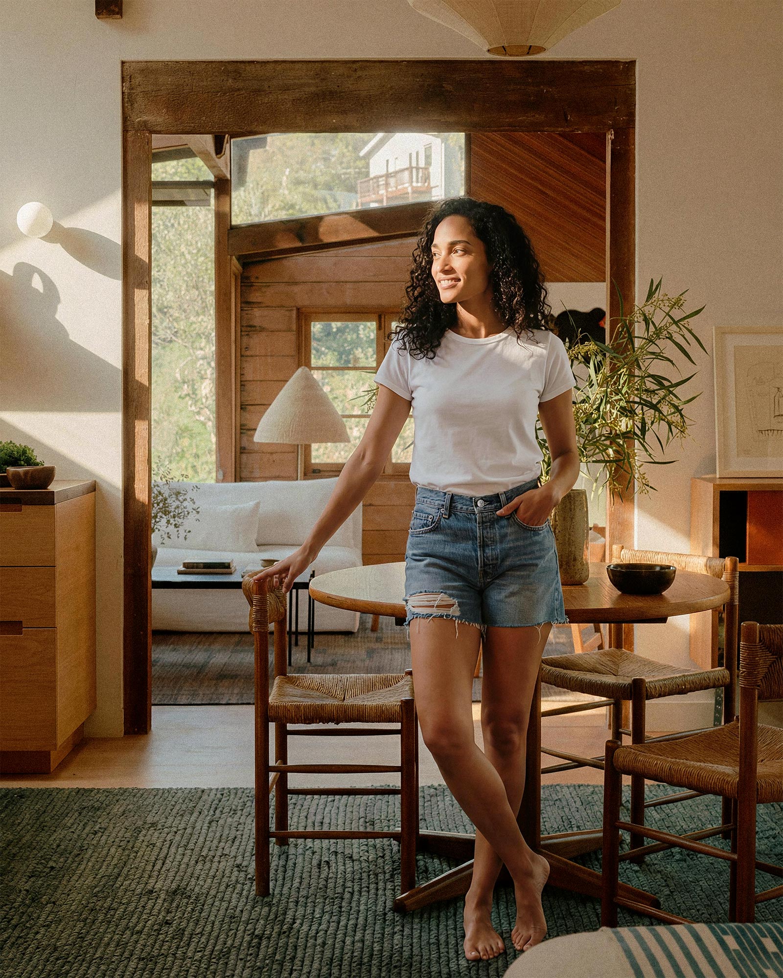 Relaxed boyfriend denim shorts with an easy fit and clean lines & built for everyday wear.