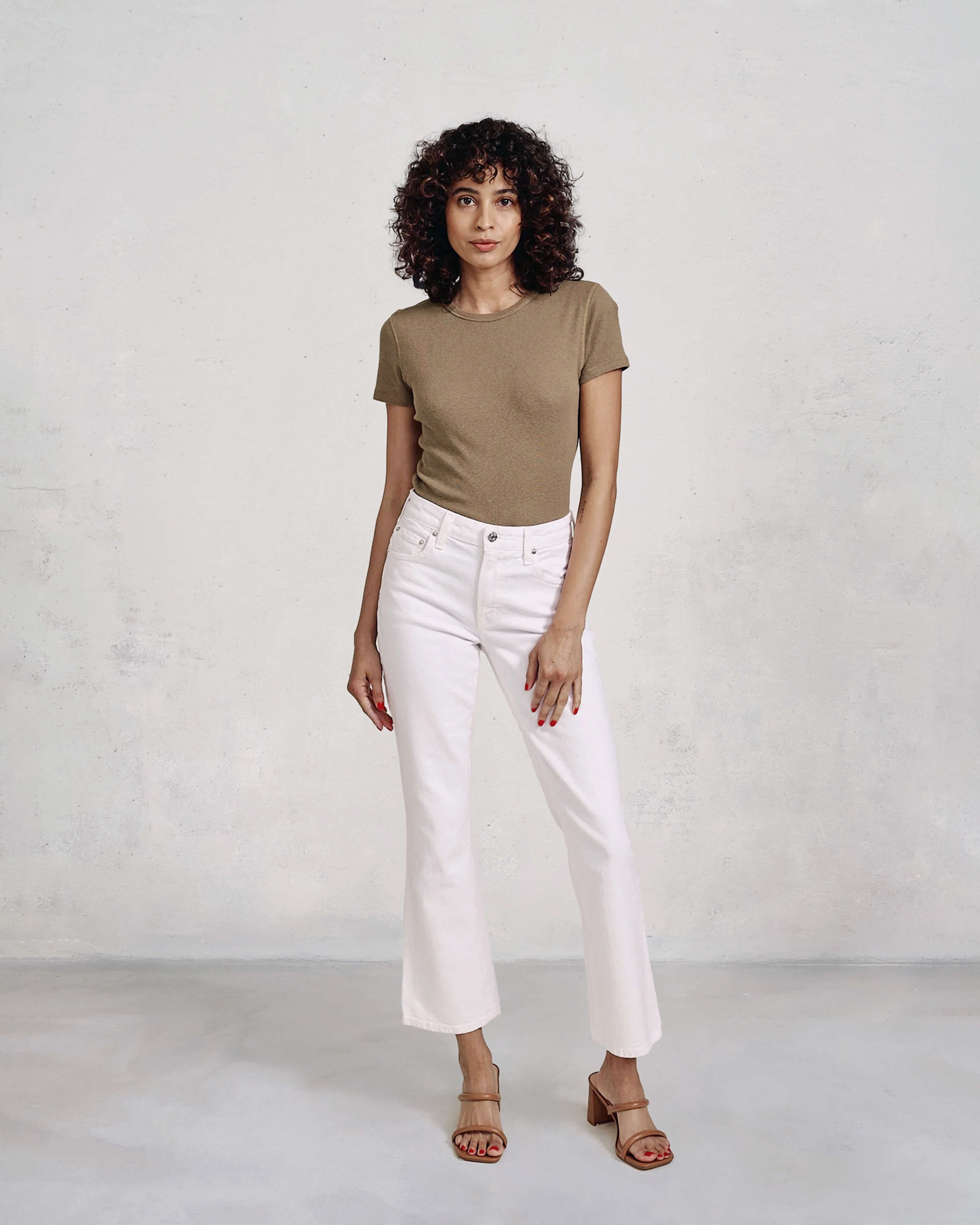 Discover the Edwin Lark Ankle Bootcut jeans, featuring a classic mid-rise and a flattering micro bootcut design for a stylish fit at the hips and thighs.