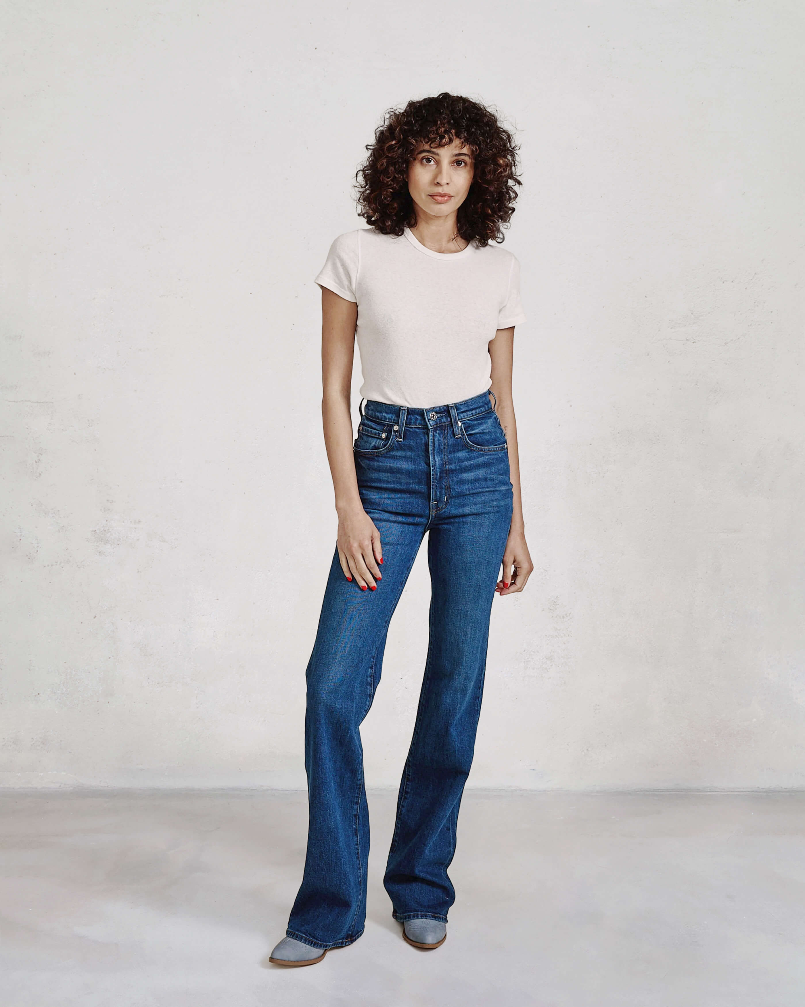 Discover Ryder high-rise flare denim pants for a flattering fit at the waist and a classic flare leg opening for effortless chic style.