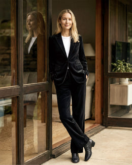 Velvet Blazer || Black