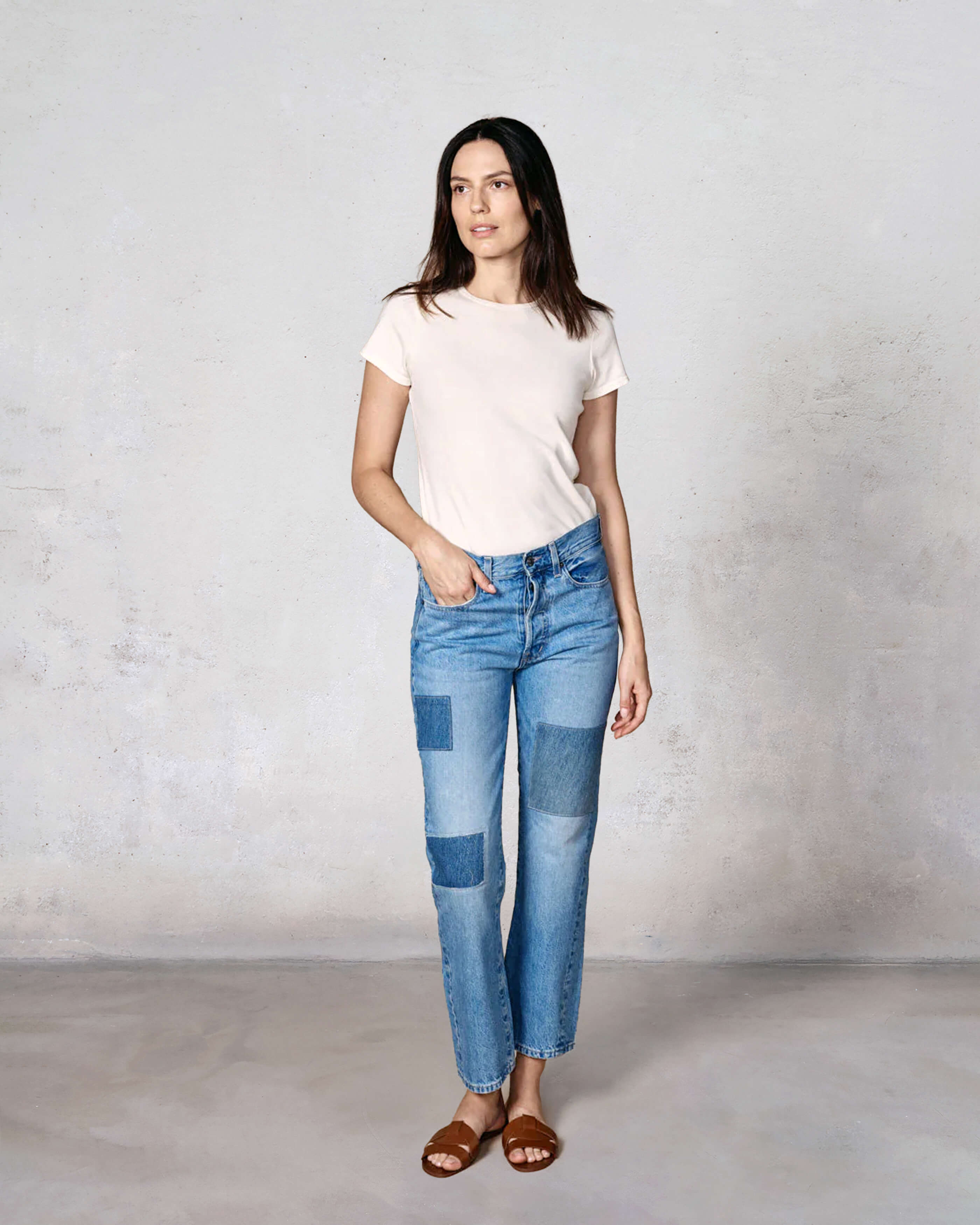 Discover the Kali Ankle Patchwork in Windsor, a bestselling style reimagined with vintage flair. Elevate your wardrobe with this chic and versatile silhouette.