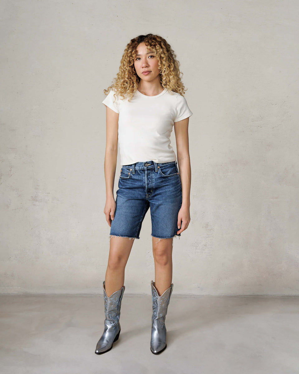 Sawyer Bermuda High Quality Jean Shorts for Women by EDWIN | EDWIN USA