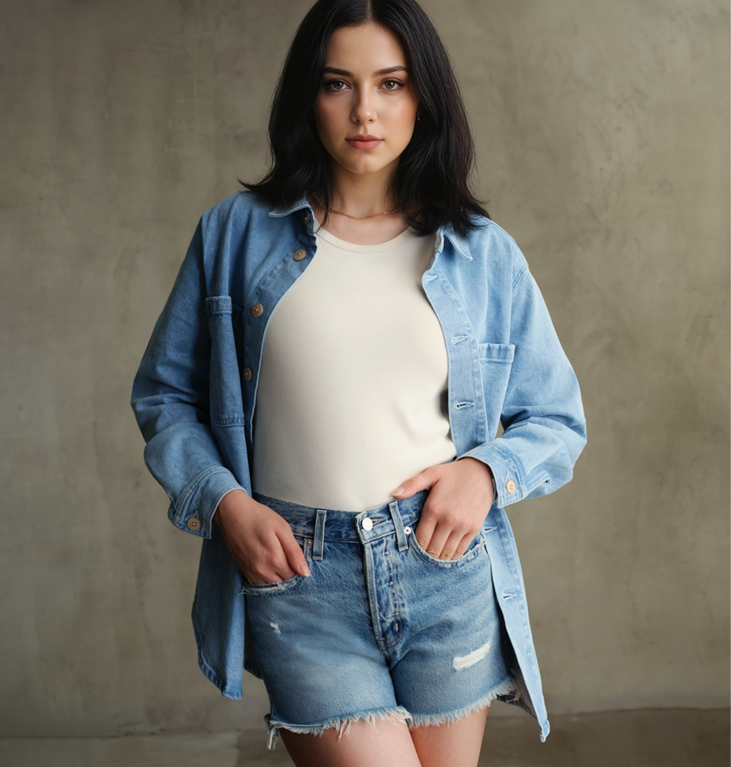 Discover the Edwin Cai Cut-off Short, a relaxed mid-rise design that combines vintage style with modern comfort, offering the perfect fit for effortless summer style.